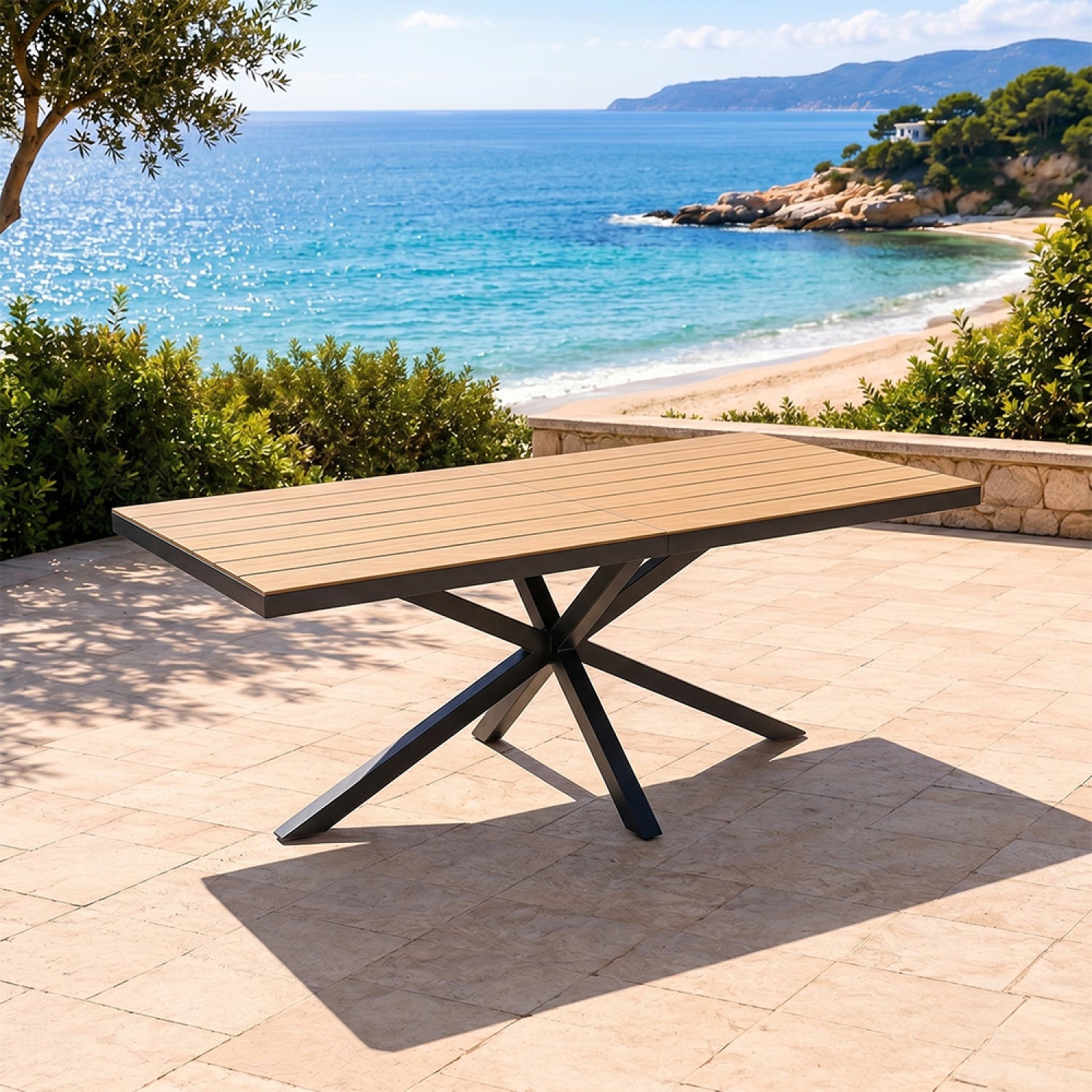 concept-usine-almada-table-jardin-190cm-8-places-effet-bois image 2