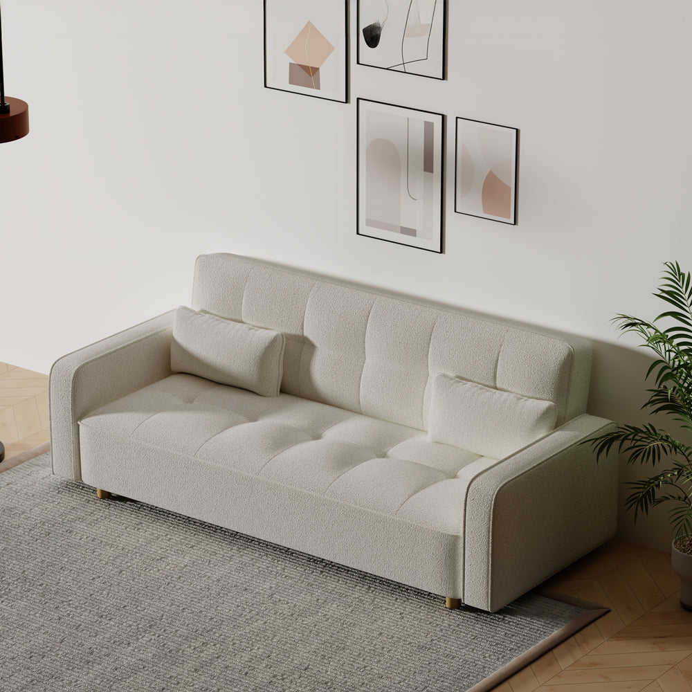 concept-usine-copenhague-canap-convertible-bouclette-blanc-3-places image 2