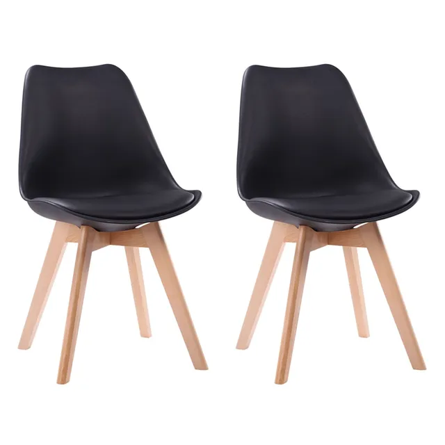 happy-garden-bari-nora-lot-2-chaises-noires-coussin-h-tre image 1