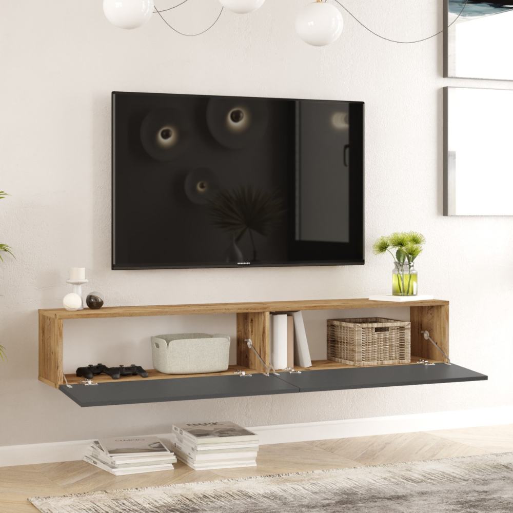 concept-usine-hyl-meuble-tv-mural-180-cm-bois-et-gris image 2