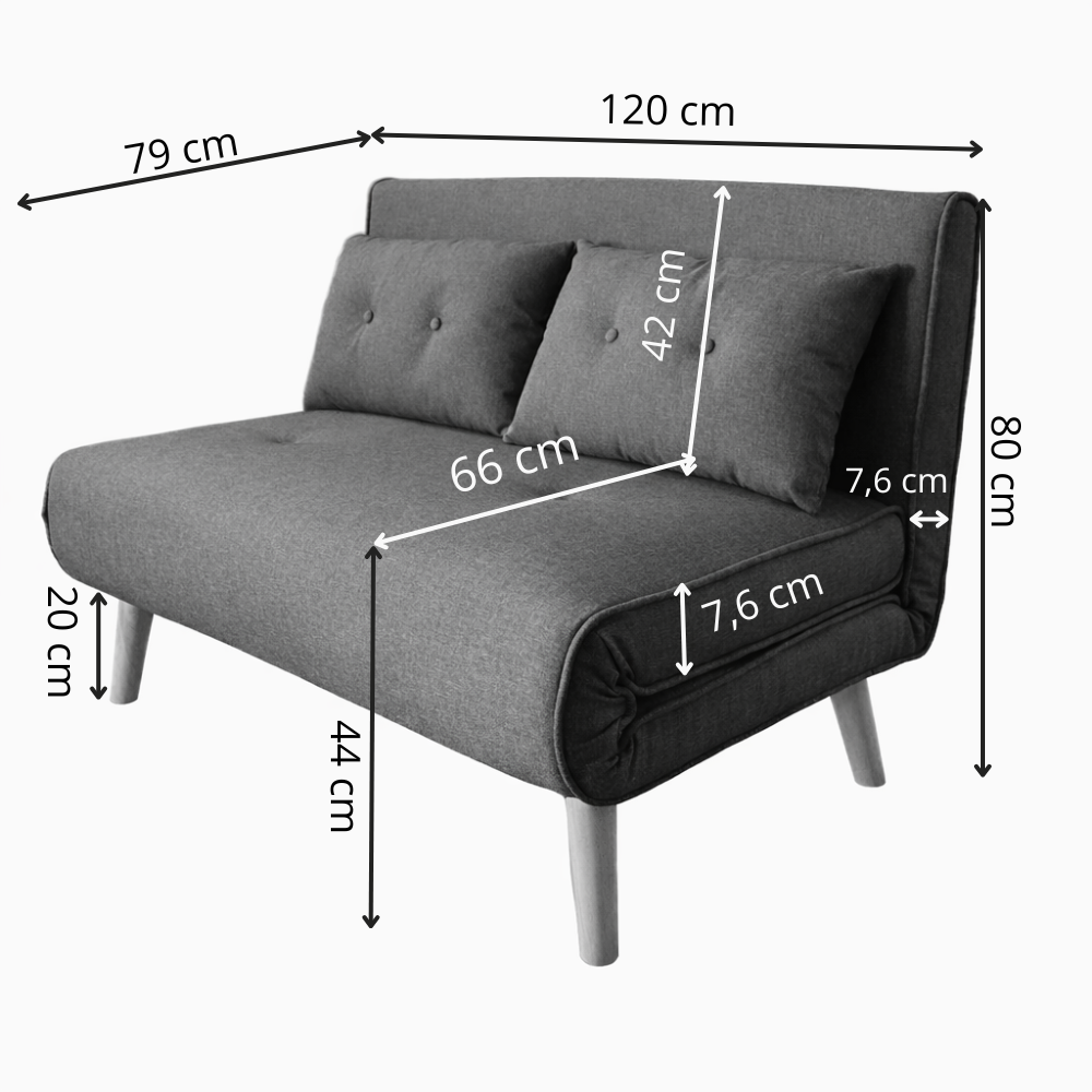 concept-usine-doris-canap-convertible-tissu-gris-2-places-120-cm image 6