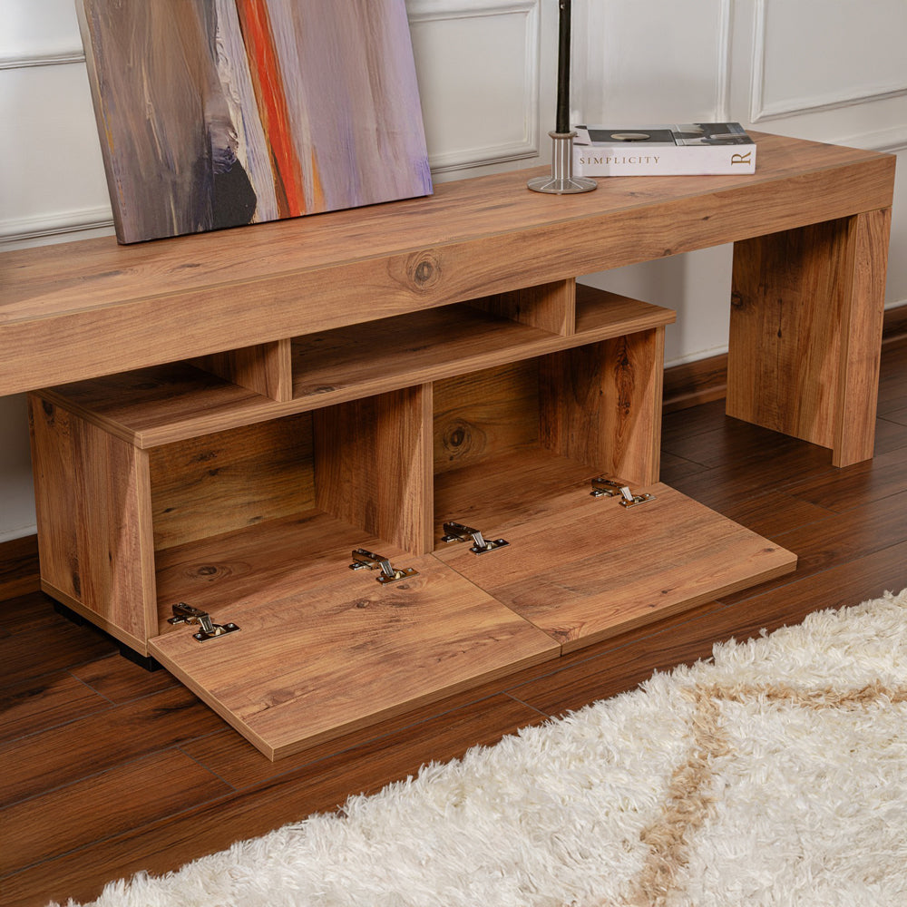 concept-usine-juxe-meuble-tv-bois-180-cm-avec-rangement image 2
