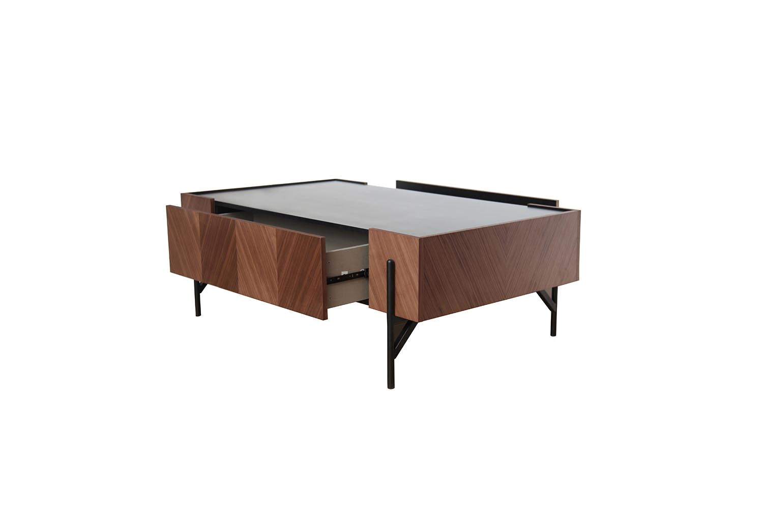 concept-usine-sequoia-table-basse-noyer-avec-tiroir image 2