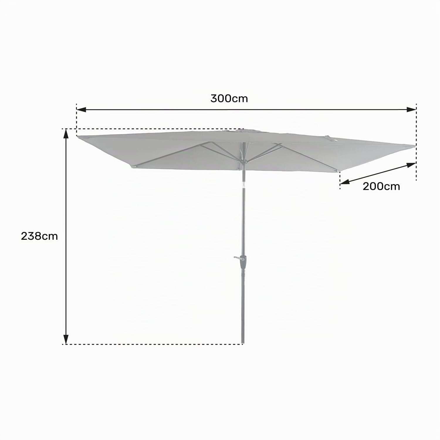 happy-garden-hapuna-parasol-droit-rectangulaire-2x3-m-noir-manivelle image 6