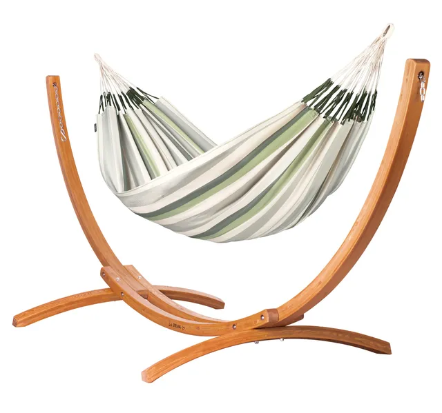 la-siesta-maera-hamac-double-avec-support-350-cm-cedar-eucalyptus image 1