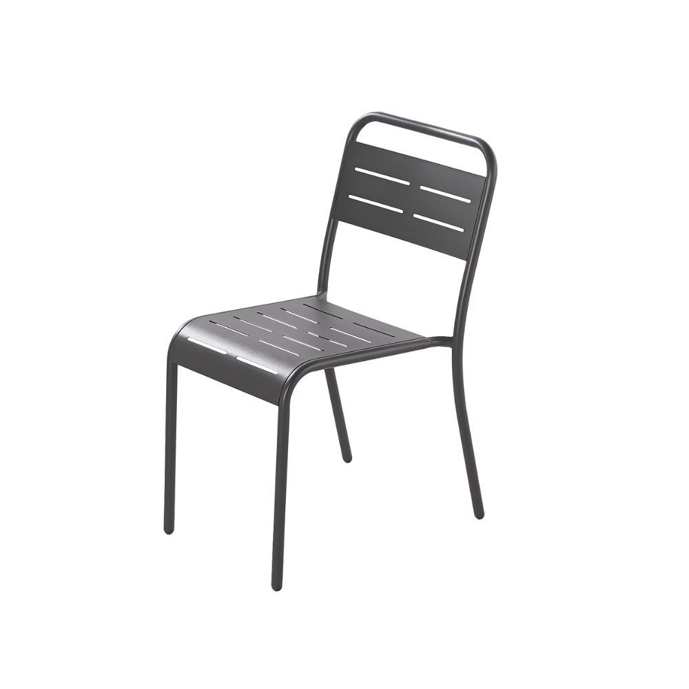 concept-usine-bergame-lot-6-chaises-jardin-acier-gris-fonc image 5
