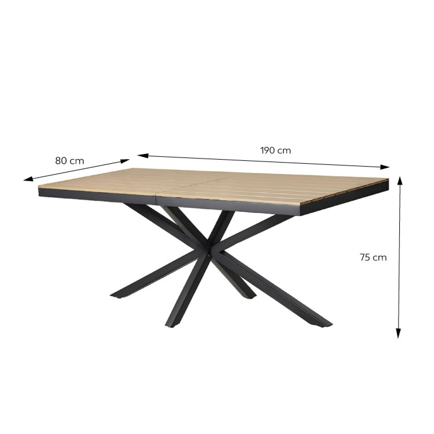 concept-usine-almada-table-jardin-190cm-8-places-effet-bois image 8