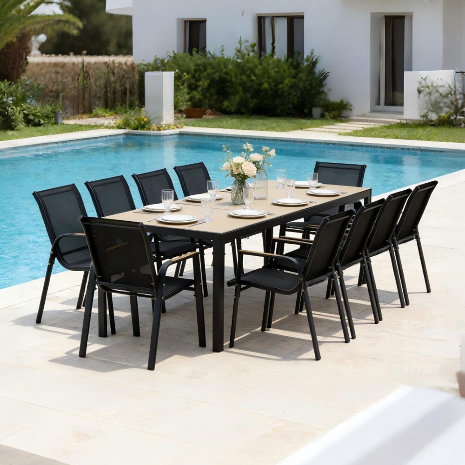 concept-usine-brisbane-table-jardin-240-cm-10-places-effet-bois image 5
