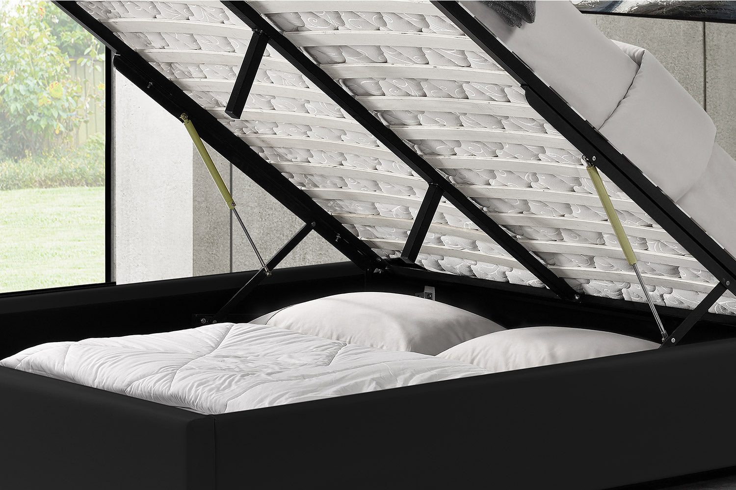 concept-usine-kennington-160x200-lit-coffre-blanc-simili-cuir image 8