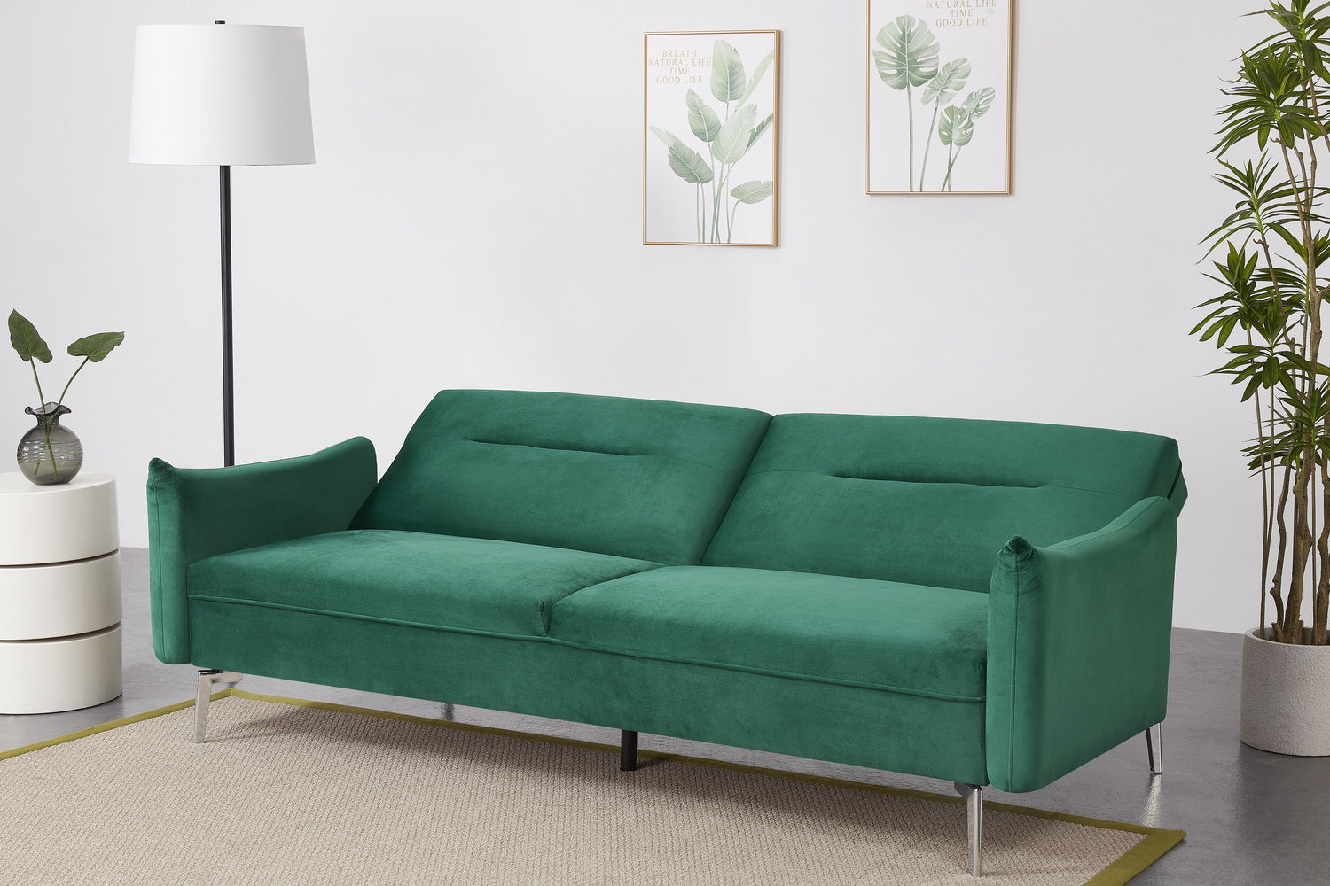 concept-usine-betty-canap-convertible-velours-bleu-3-places image 3