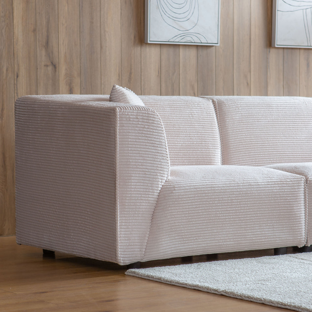 concept-usine-monroe-canap-velours-c-tel-beige-3-places-avec-pouf image 8