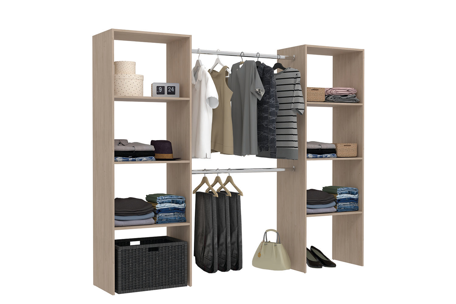 concept-usine-elysee-dressing-chambre-blanc-220-cm-penderie image 5