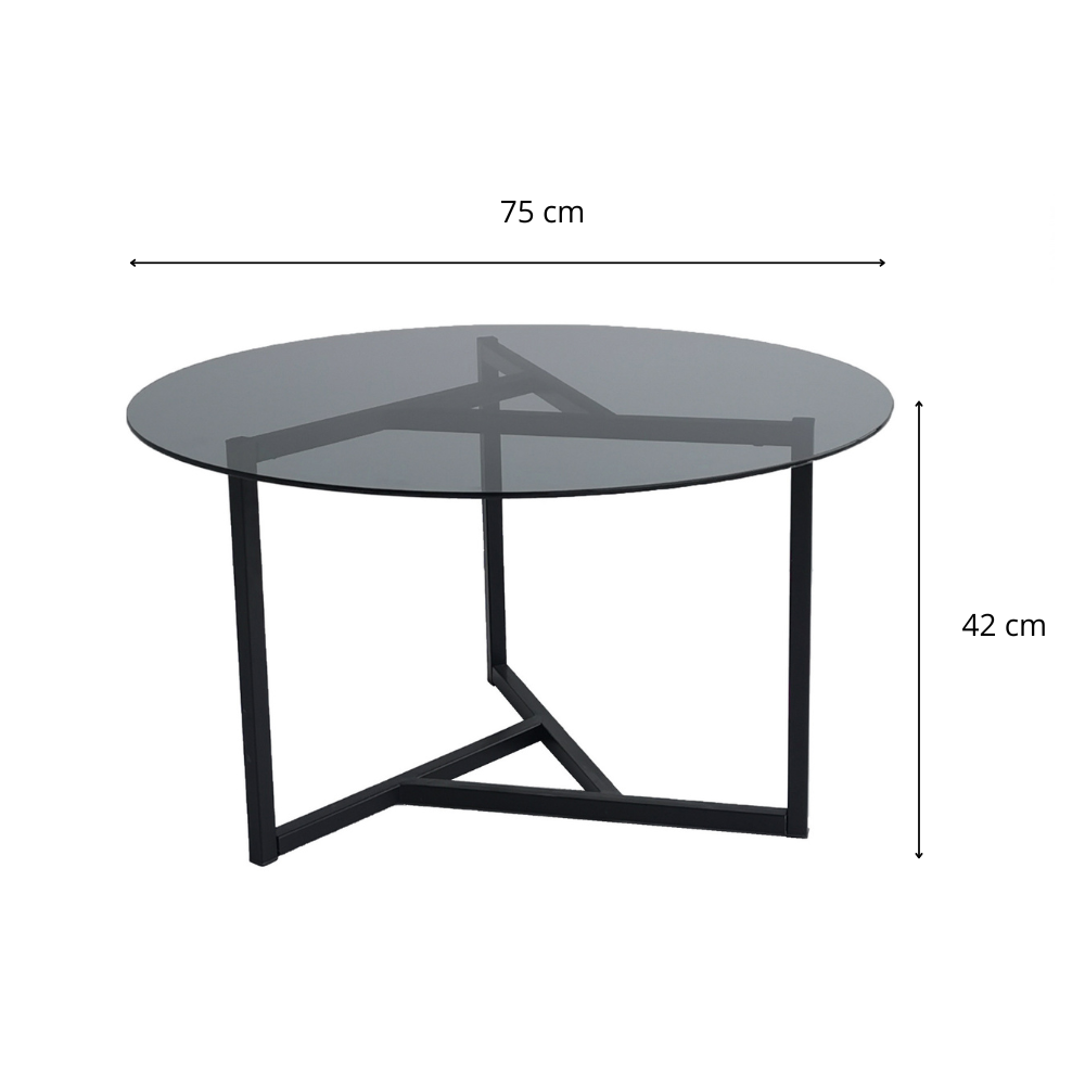 concept-usine-mia-table-basse-ronde-noire-verre-et-m-tal image 6