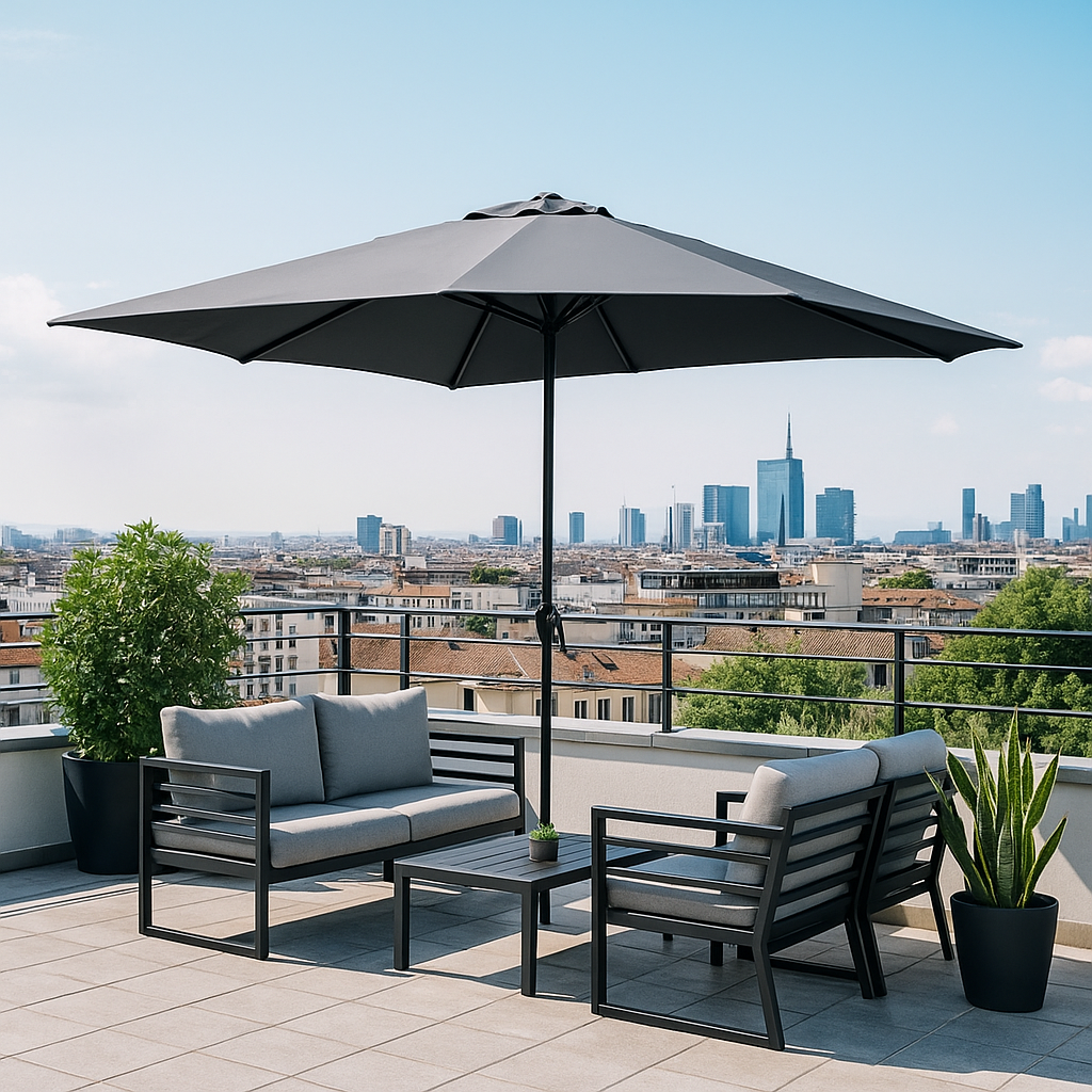 concept-usine-portofino-parasol-droit-rond-gris image 3