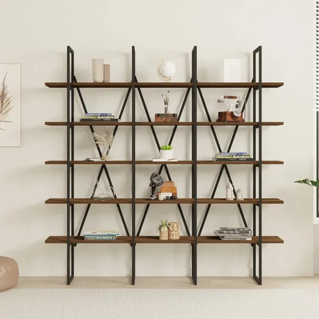 concept-usine-bezy-biblioth-que-industrielle-noyer-noir-niche image 1