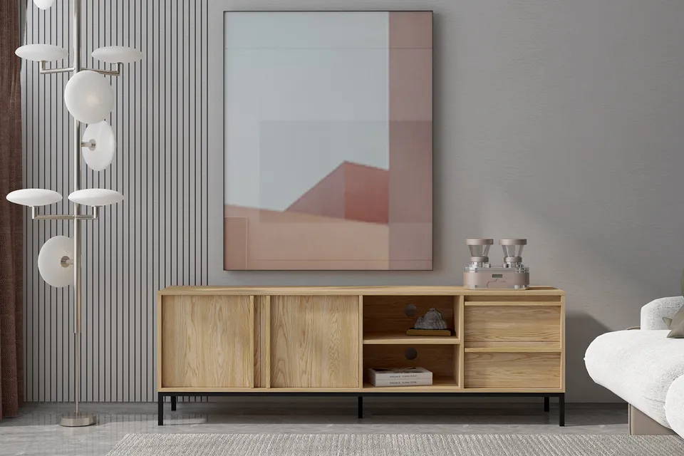 concept-usine-budapest-buffet-bois-180-cm-2-portes-industriel image 1