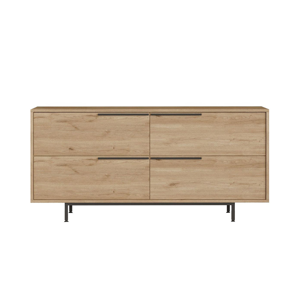 concept-usine-abey-buffet-160-cm-noyer-noir-4-portes image 3