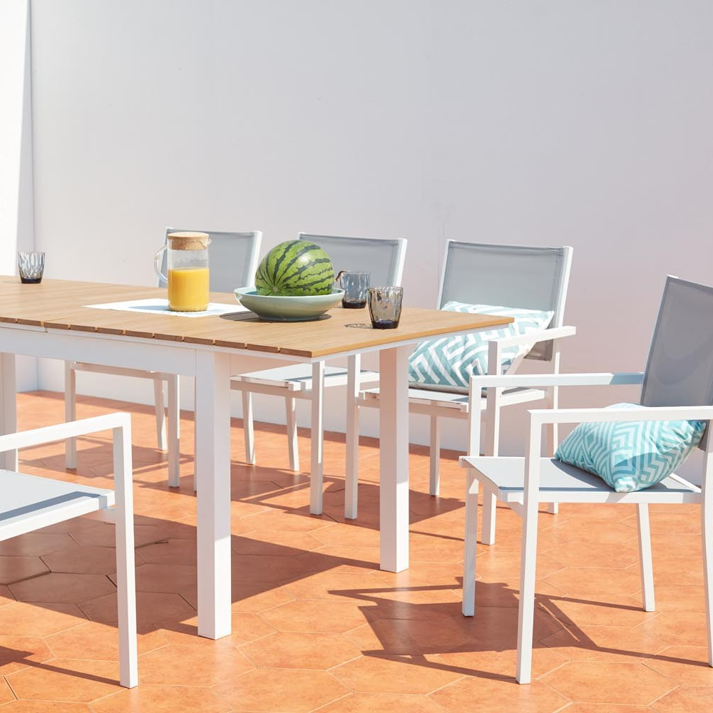concept-usine-madeira-table-jardin-extensible-blanche-8-places image 5