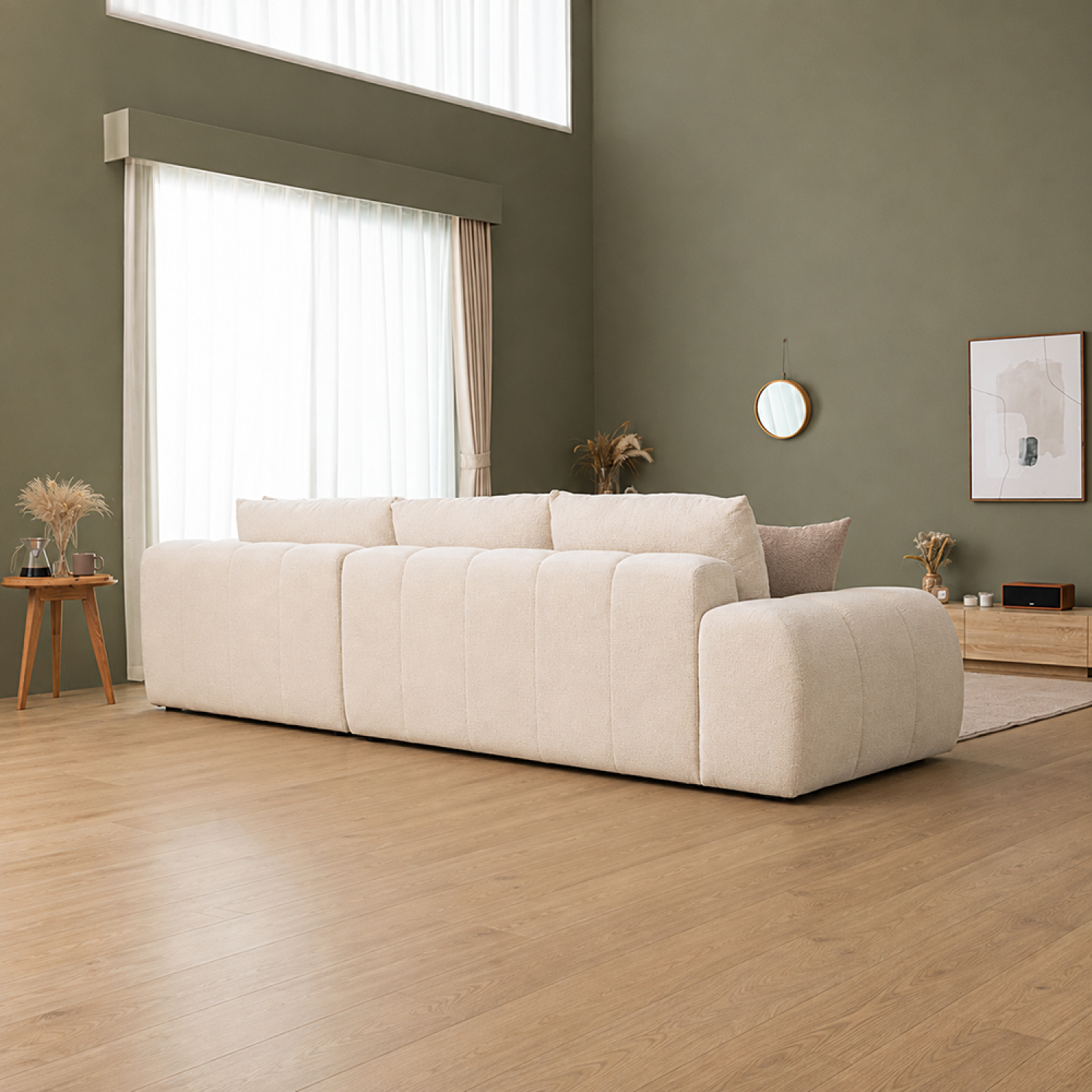 concept-usine-chester-canap-d-angle-5-places-beige-chenille image 4