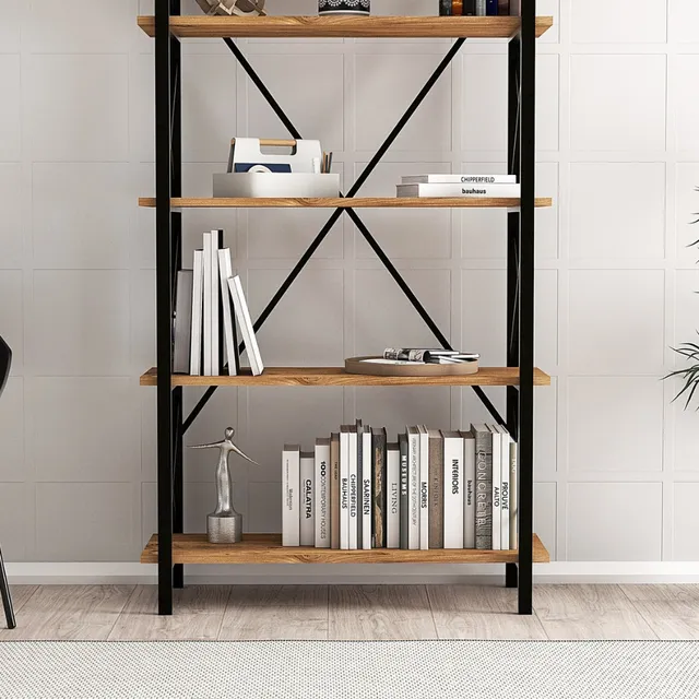 concept-usine-fani-biblioth-que-bois-et-noir-5-tag-res image 1