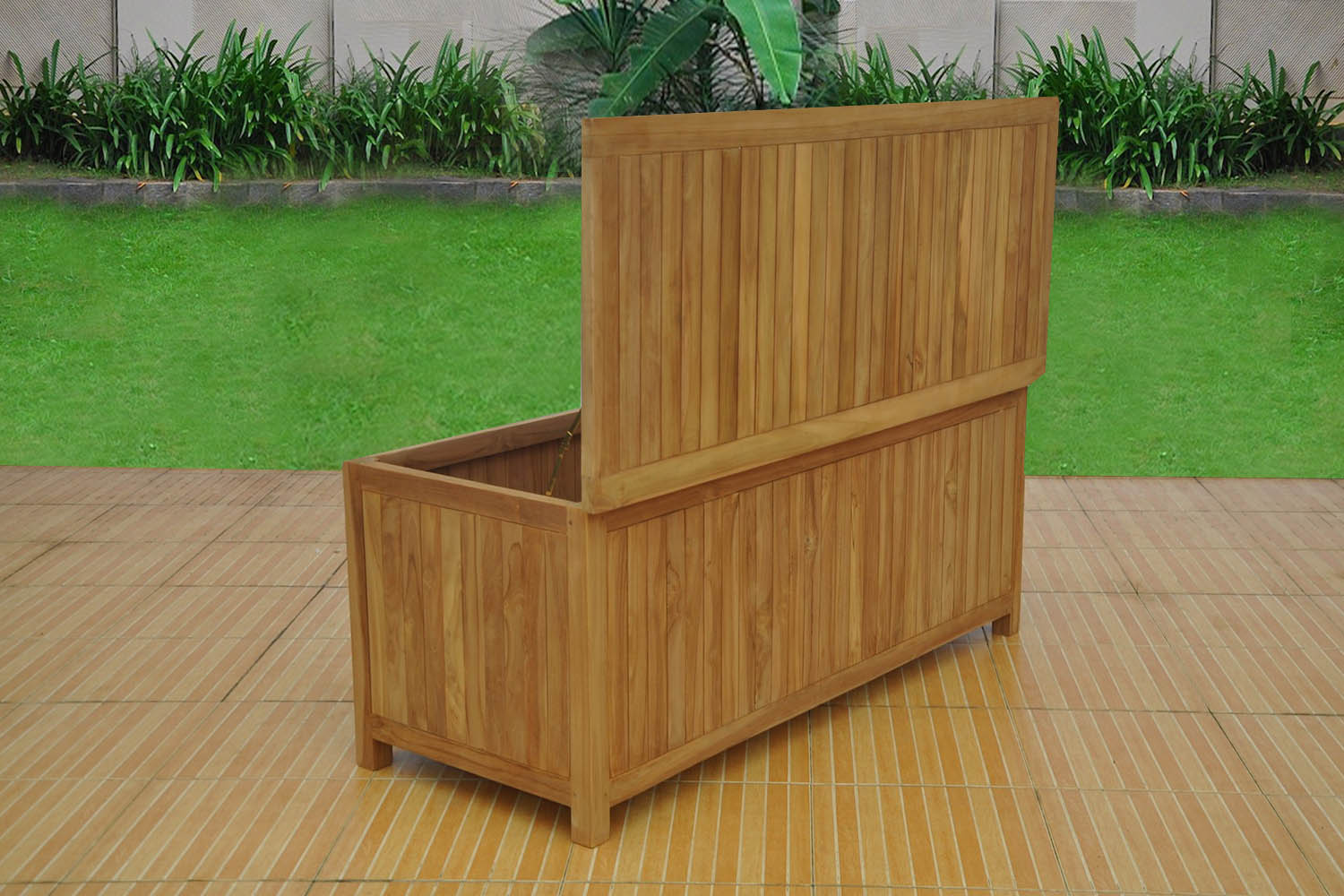 concept-usine-kotak-coffre-de-jardin-teck-bois-brut-110l image 3