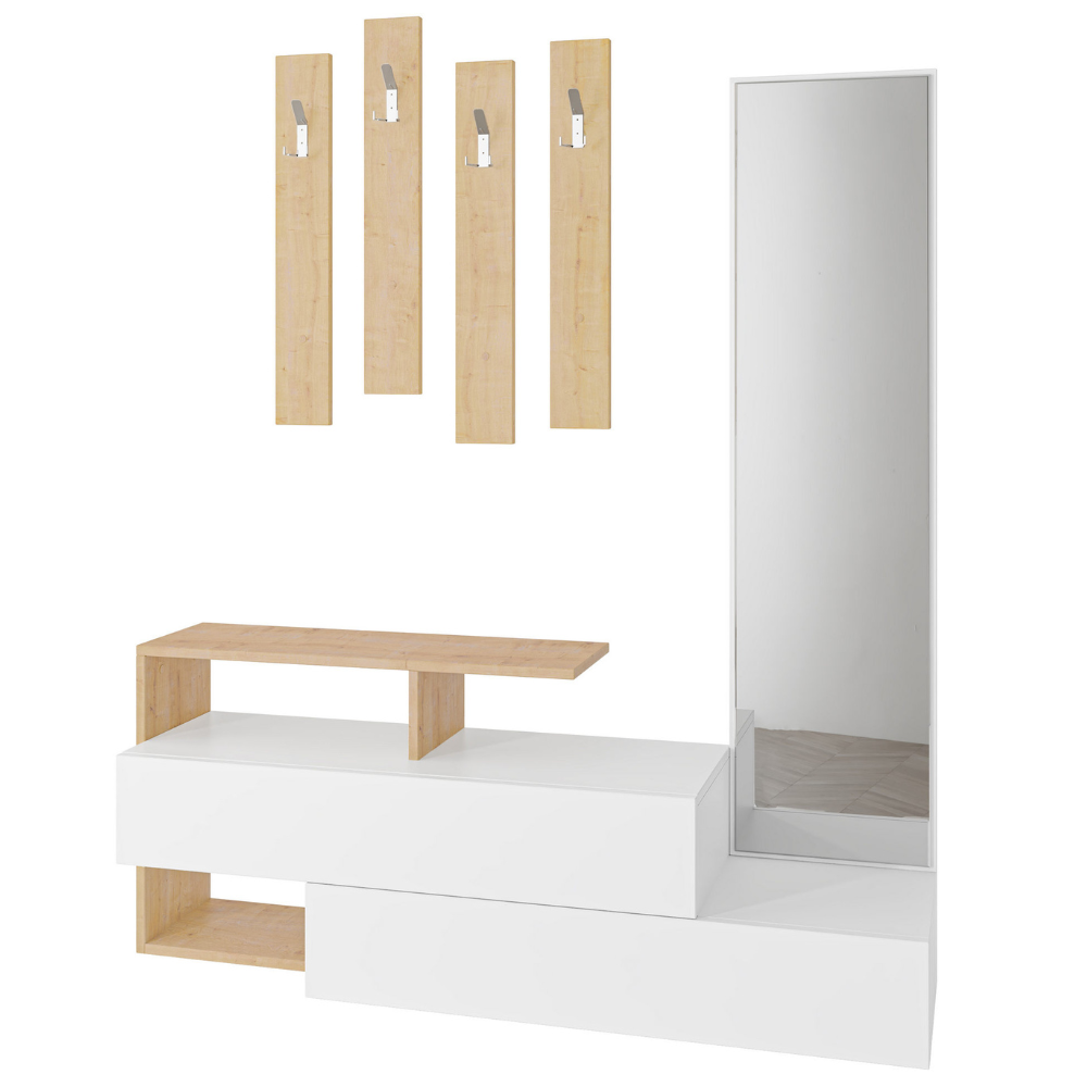 concept-usine-ramar-meuble-entr-e-blanc-ch-ne-miroir image 4