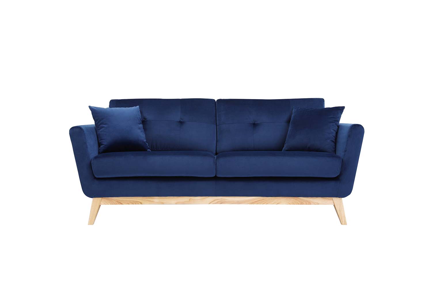 concept-usine-hoga-canap-velours-vert-3-places-190-cm image 3