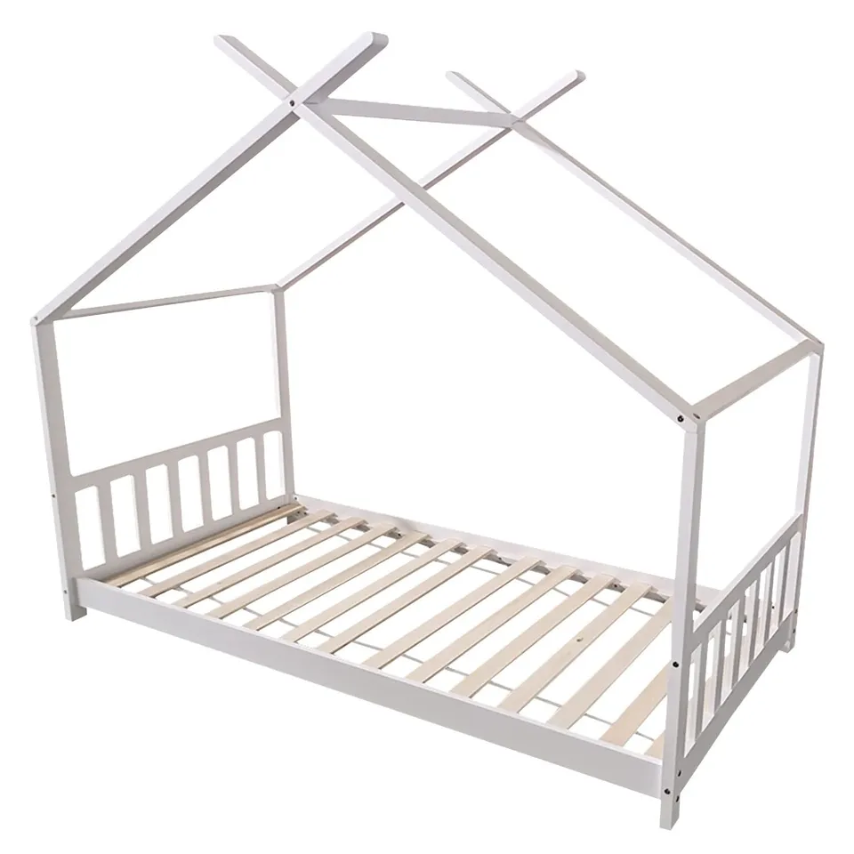 happy-garden-pangkor-gaspard-lit-cabane-blanc-190x90-cm image 1