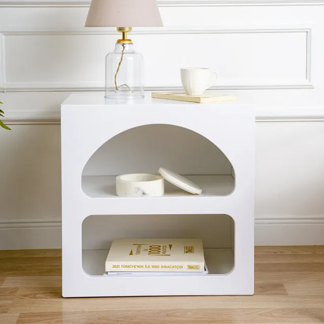 concept-usine-amal-table-de-chevet-blanche-bois-niche image 1