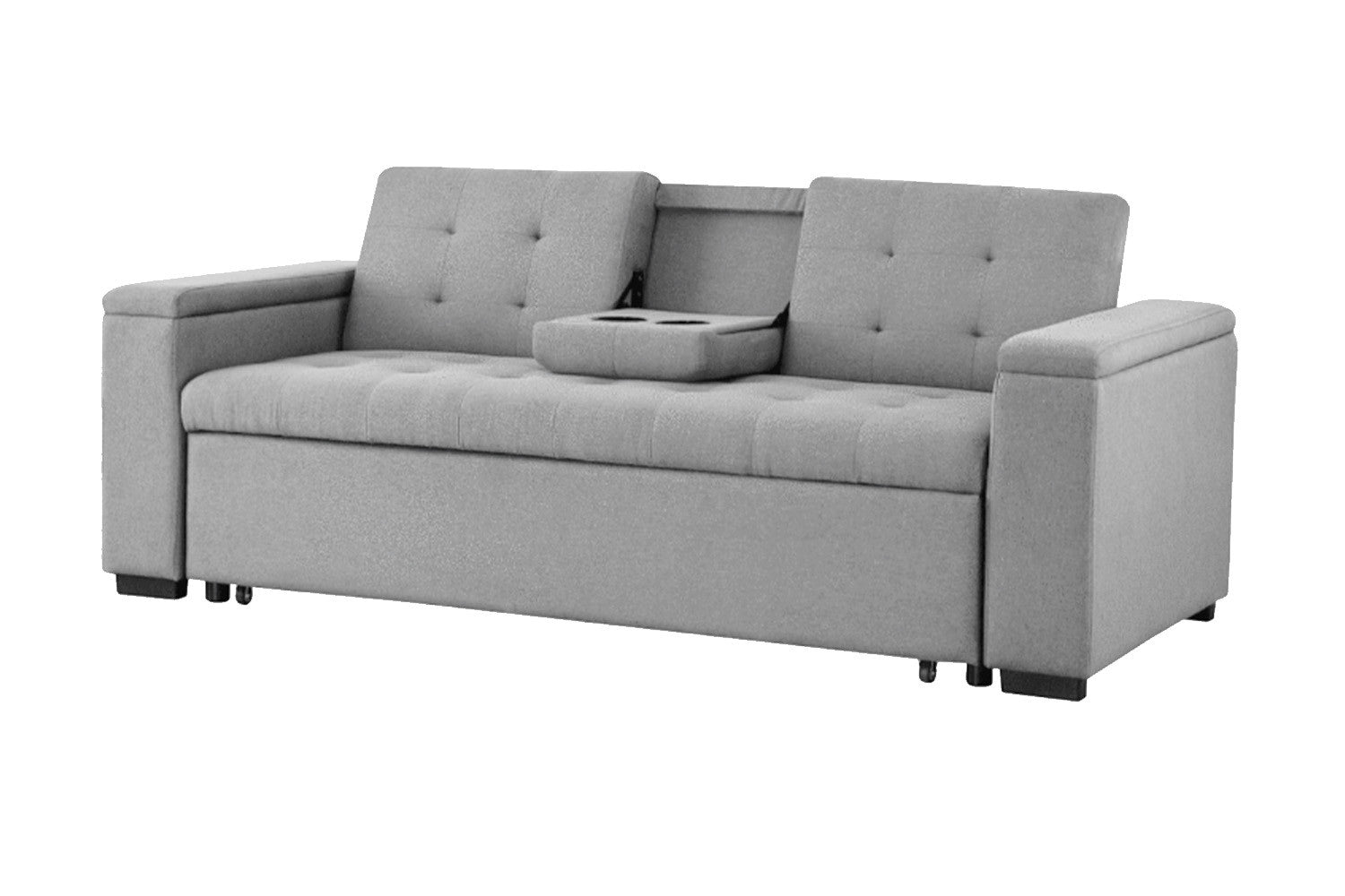 concept-usine-noho-canap-tissu-beige-3-places-convertible image 7