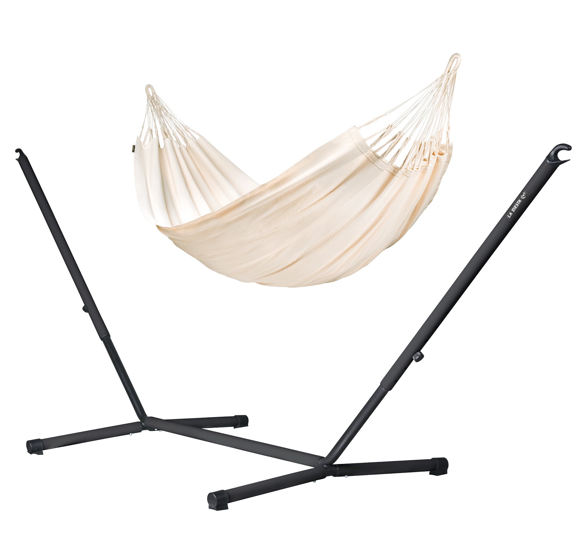la-siesta-nautico-hamac-avec-support-latte-double-350-cm-coton-bio image 1