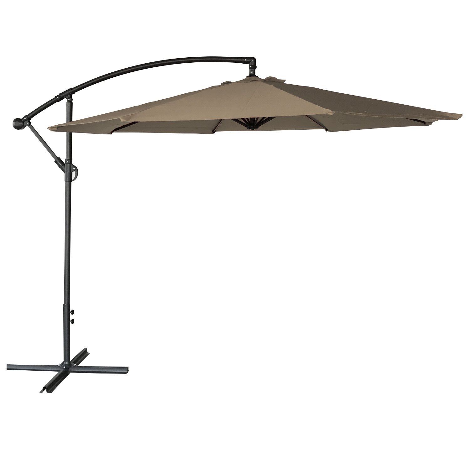 happy-garden-oahu-parasol-d-port-rond-3m-taupe image 1