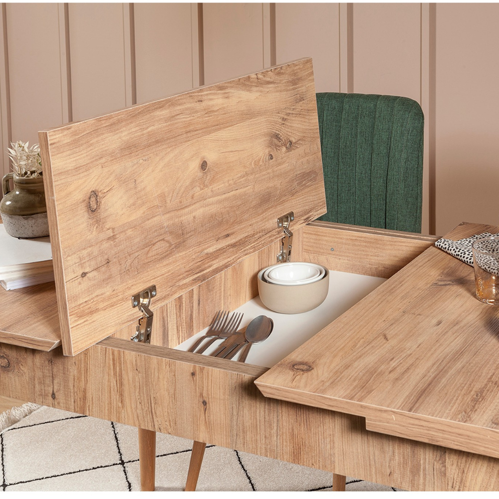 concept-usine-dynia-table-salle-manger-bois-clair-extensible image 2