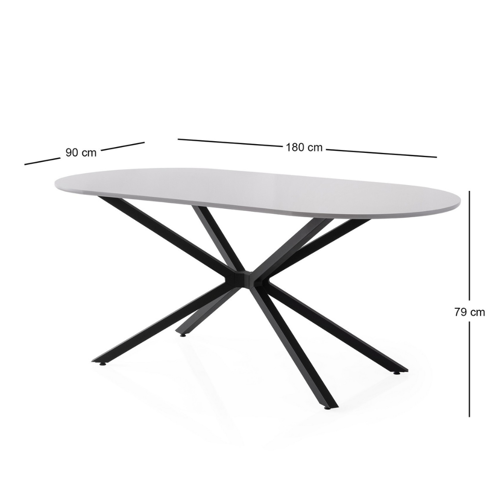 concept-usine-karvia-table-salle-manger-6-places-grise image 7