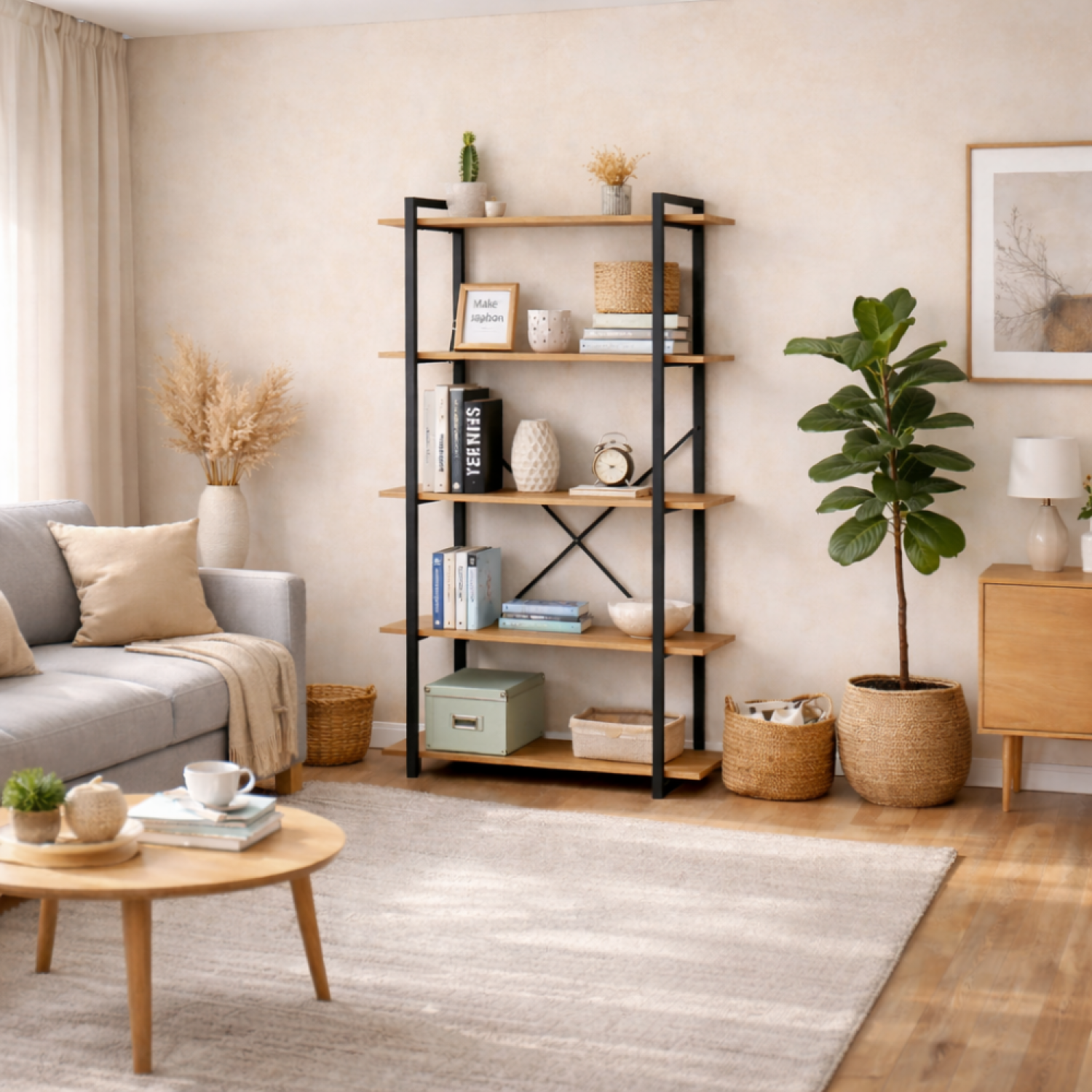 concept-usine-tydo-meuble-rangement-salon-ch-ne-noir image 1