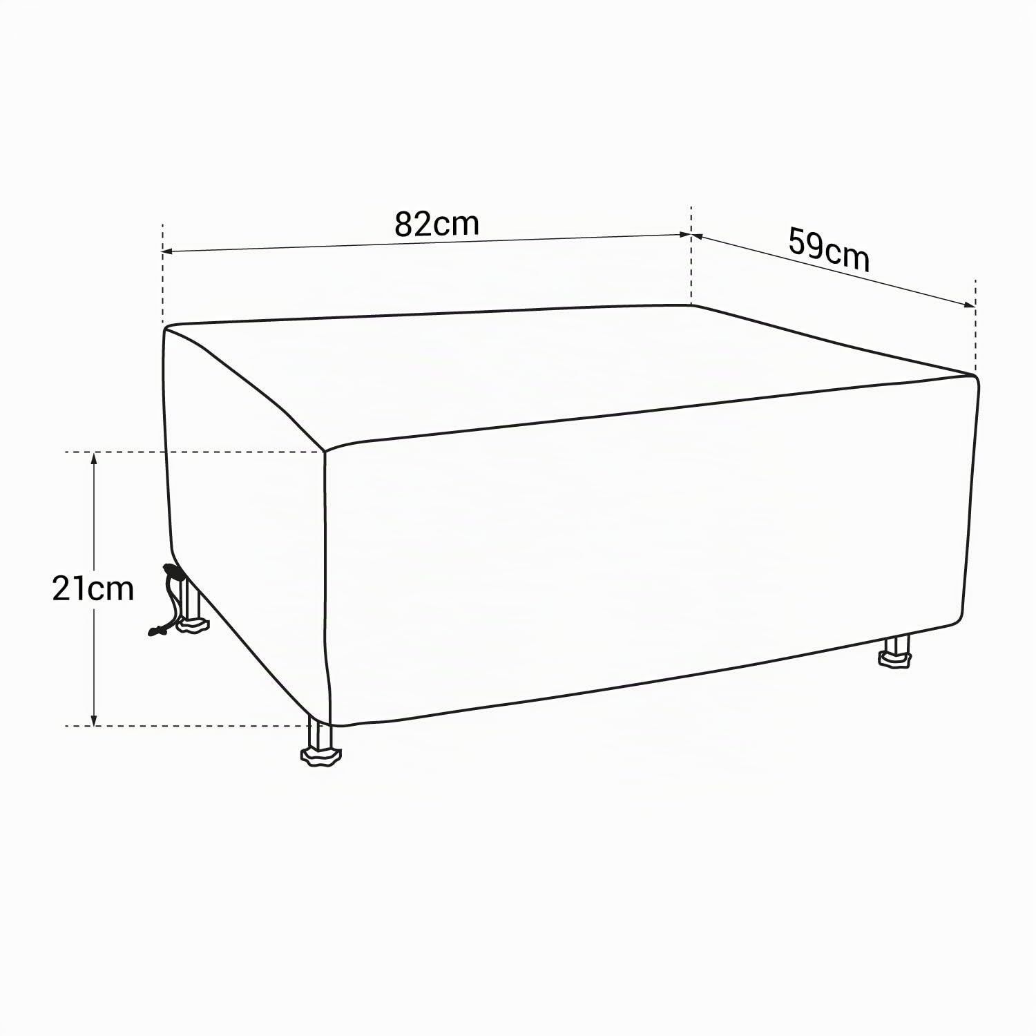 happy-garden-similan-housse-plancha-l-noire-polyester image 2