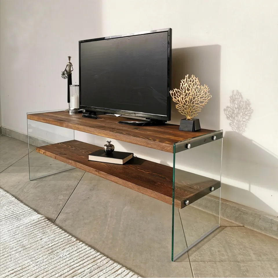 concept-usine-joy-meuble-tv-120-cm-pin-noyer-tag-re image 1