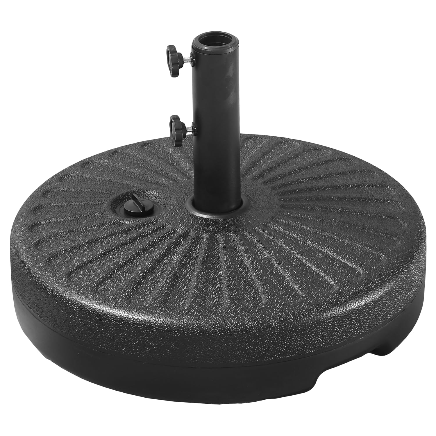 happy-garden-ibiza-brest-pied-parasol-droit-noir-eau-sable image 1
