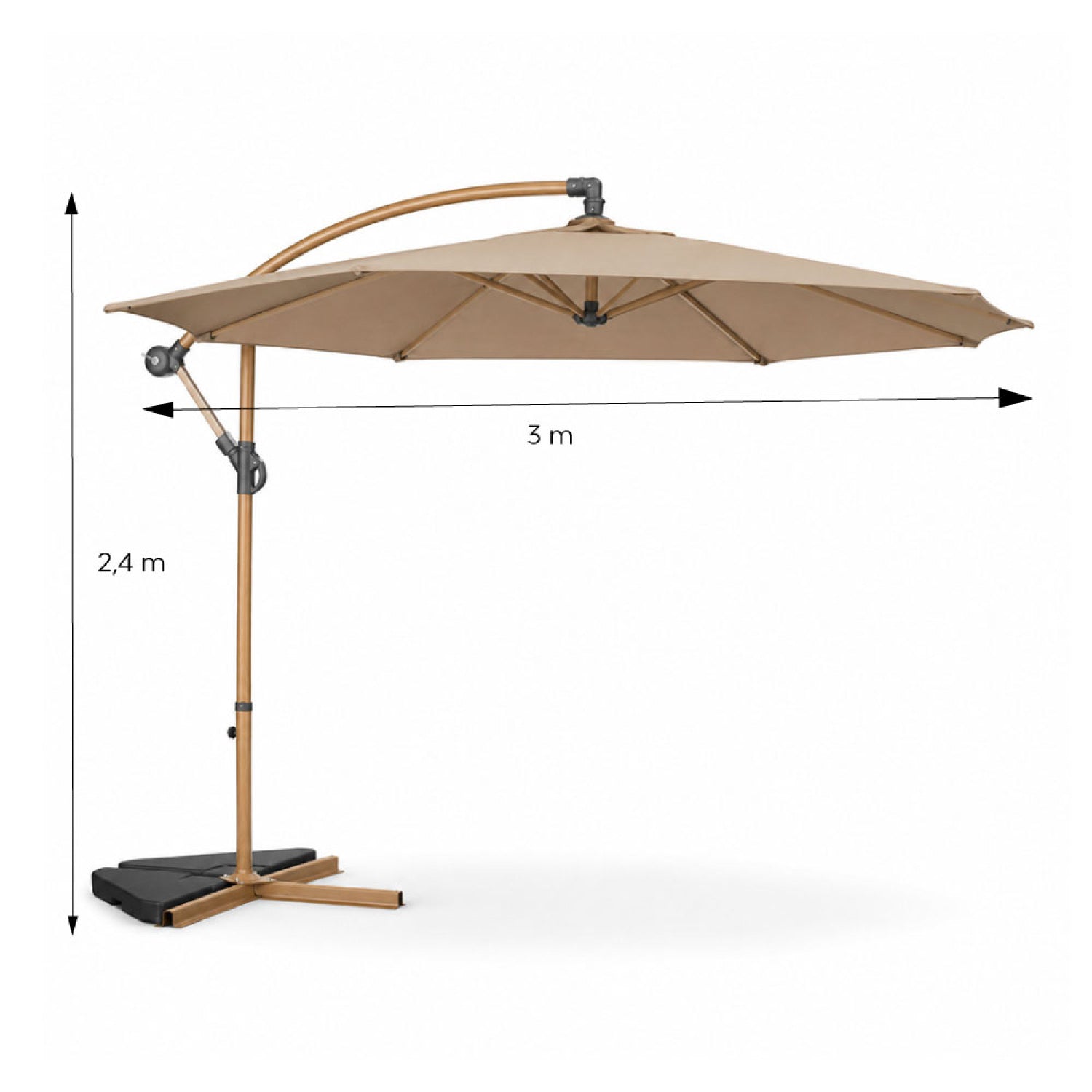 concept-usine-porticcio-parasol-d-port-300-cm-taupe-effet-bois image 8