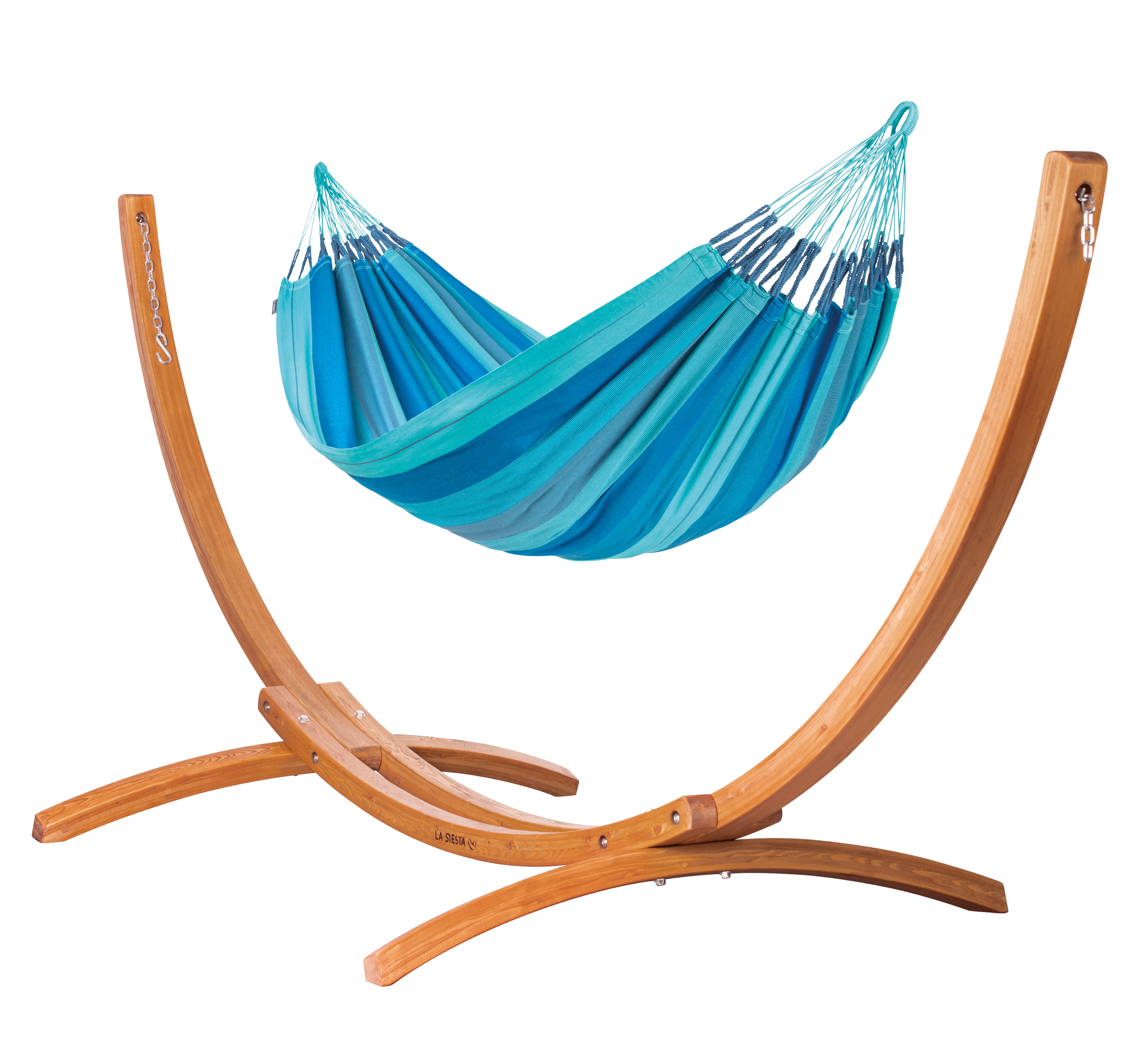 la-siesta-maera-lagoon-hamac-coton-bio-double-support-bois image 1