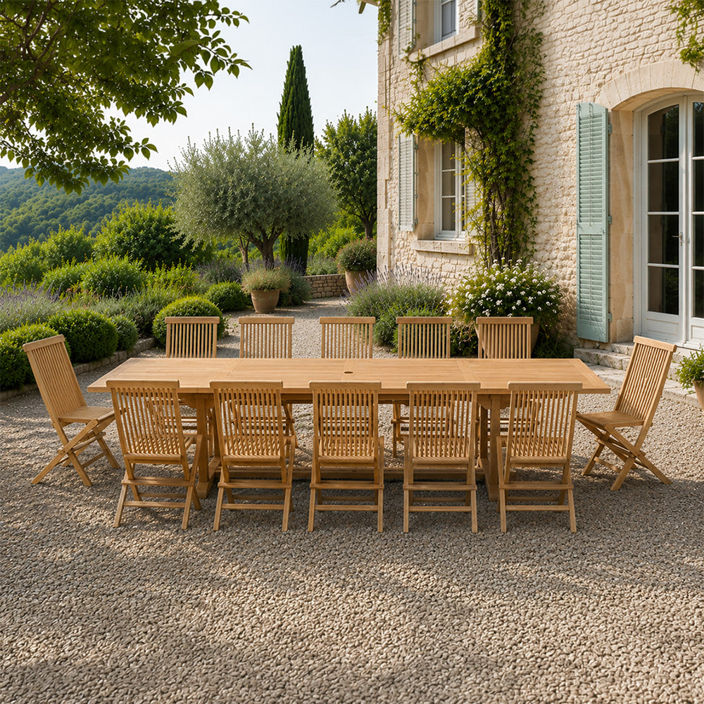 concept-usine-kajang-table-de-jardin-teck-extensible-300-cm-12-places image 7