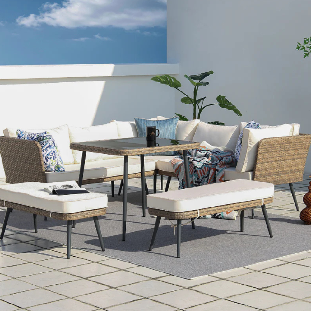 concept-usine-baracoa-salon-de-jardin-9-places-marron-modulable image 1