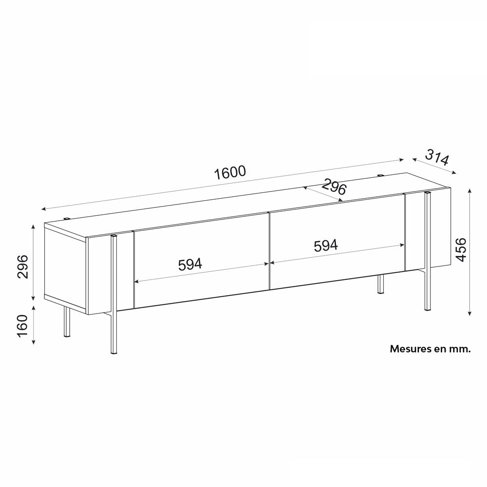 concept-usine-frena-meuble-tv-ch-ne-m-tal-160-cm-placards image 8