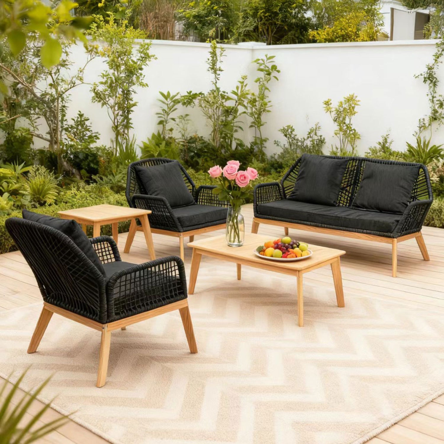 concept-usine-rosario-salon-de-jardin-4-places-gris-bois image 3