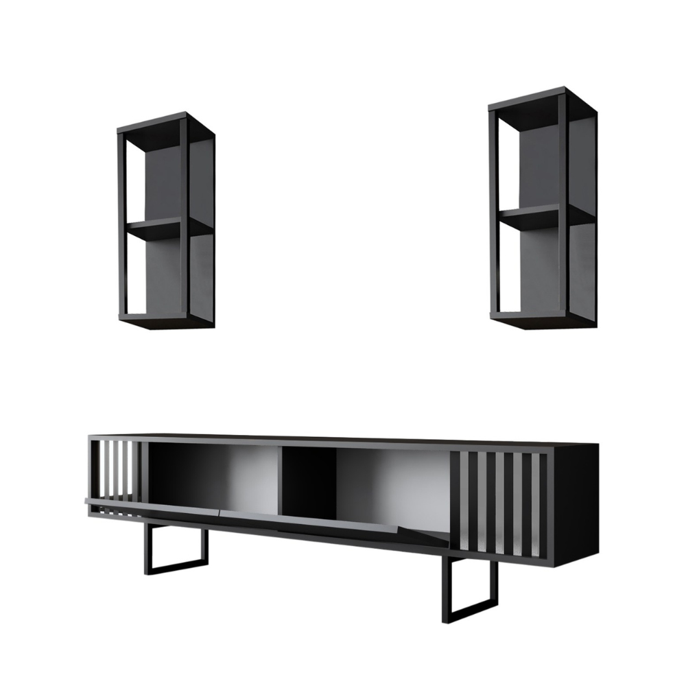 concept-usine-bodo-meuble-tv-noir-180-cm-cases image 5