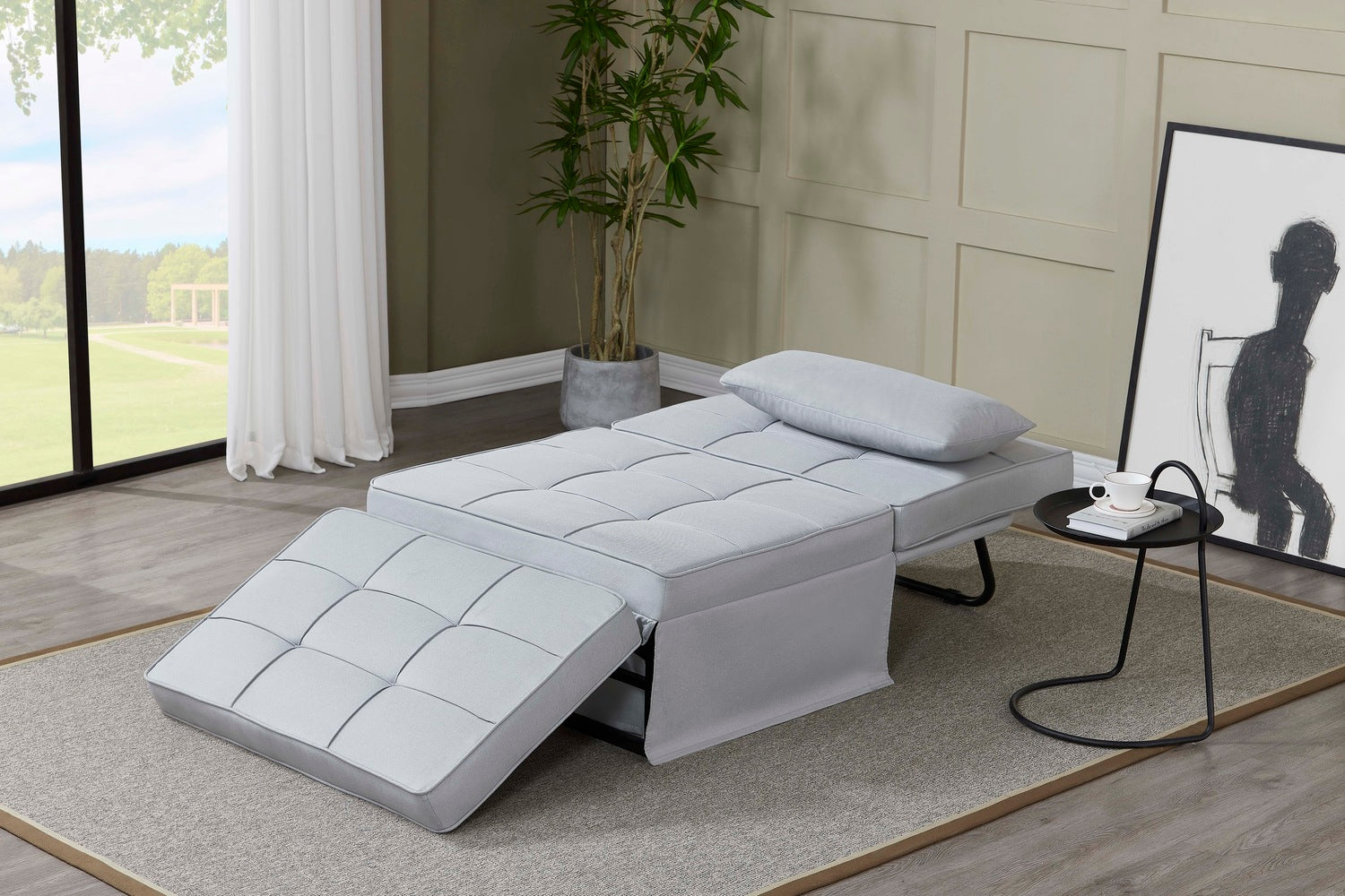 concept-usine-ota-fauteuil-pouf-gris-clair-3-en-1-relax image 6