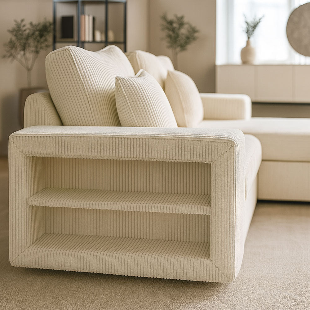concept-usine-glasgow-canap-d-angle-convertible-velours-beige-4-places image 5