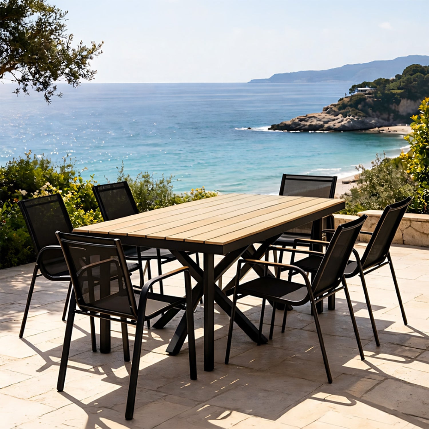 concept-usine-almada-table-jardin-190cm-8-places-effet-bois image 6