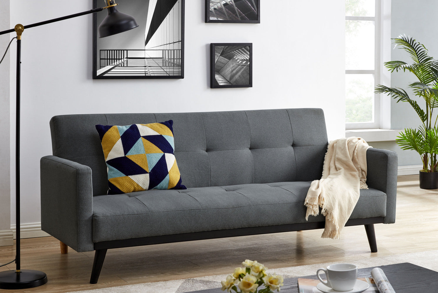 concept-usine-leon-canap-convertible-3-places-tissu-gris image 1