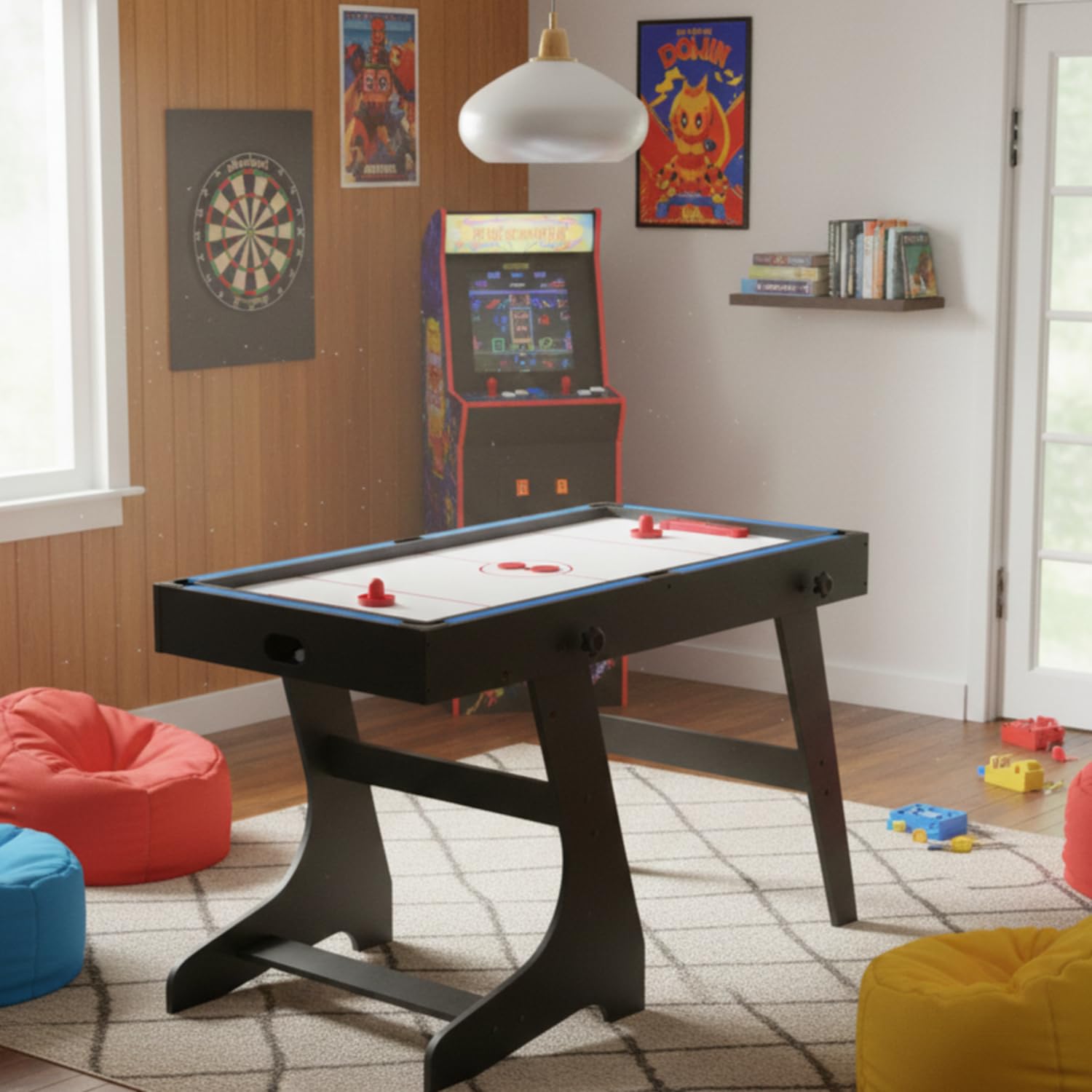 happy-garden-padar-table-multi-jeux-4-en-1-noire image 2